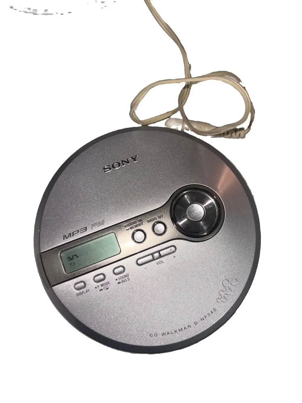 Sony Walkman CD MP3 FM Radio D-NF340 Compact Disc Tested & Works